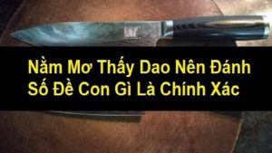 Mơ thấy dao đánh con gì là chính xác