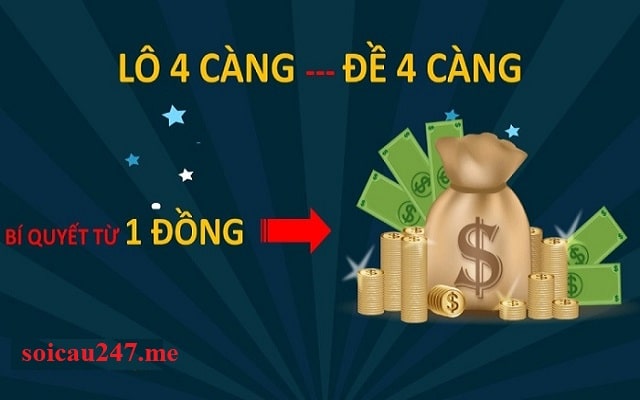 Đề 4 càng 1 ăn được bao nhiêu?