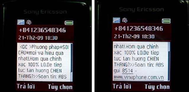 Soi cầu lô đề thông qua tin nhắn gửi tới tổng dài dịch vụ
