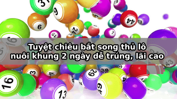 Nắm rõ phương pháp đánh song thủ lô 2 ngày cho lãi cao