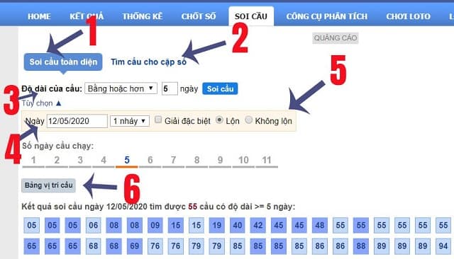 Các bước soi cầu tại RBK khá đơn giản