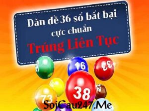 Có nhiều thể loại dàn đề 36 con bất bại